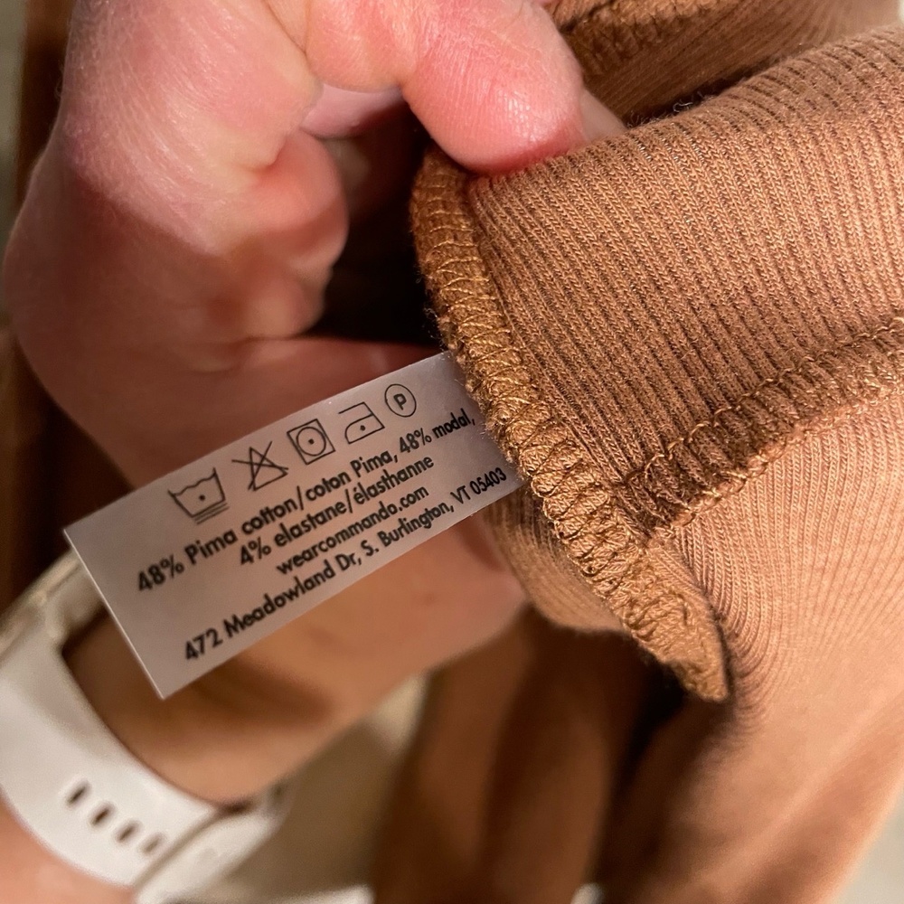 Commando Luxury Rib Cardigan Robe Sweater Ochre Brown‎ Small - Picture 4 of 7
